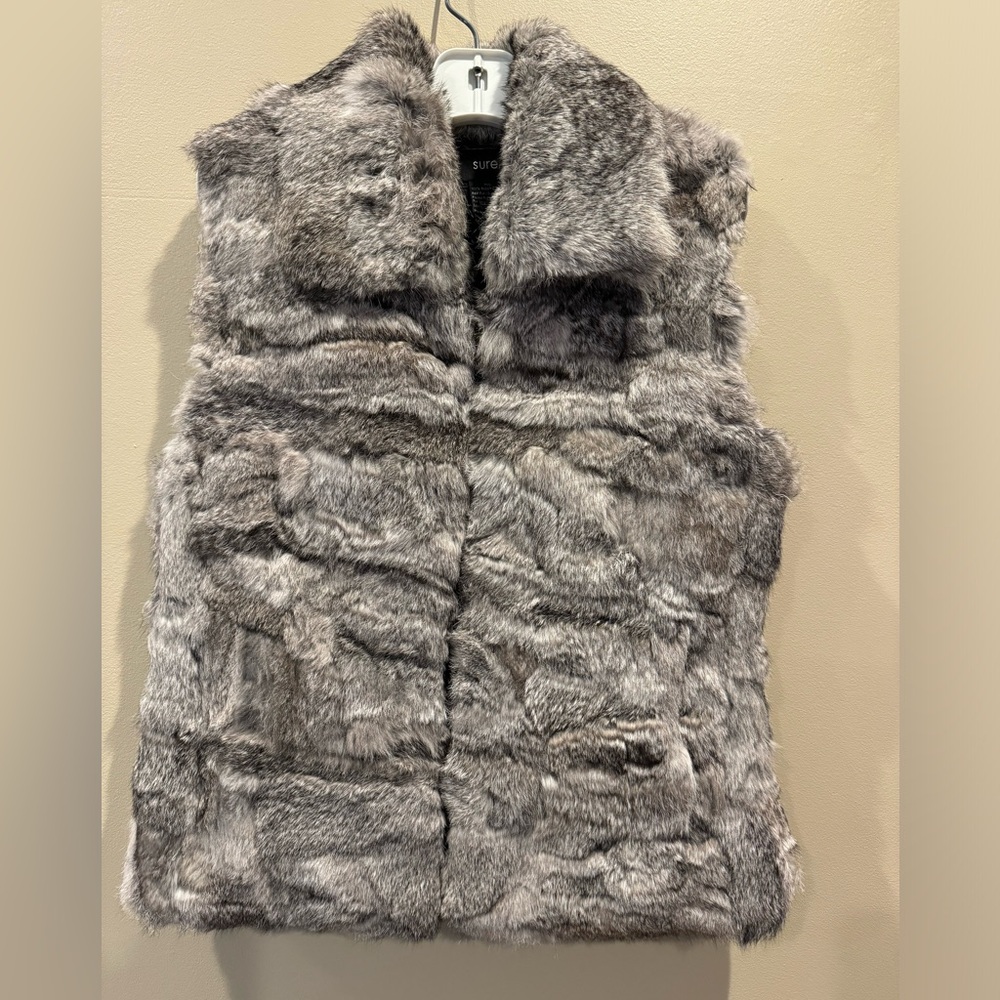 Rabbit fur vest- Surell